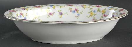 Coquette White 10" Oval Vegetable Bowl