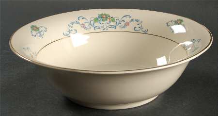 Ferndale (Older, Gold Trim) 9" Round Vegetable Bowl