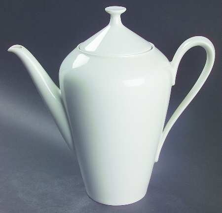 Grazie White Coffee Pot & Lid