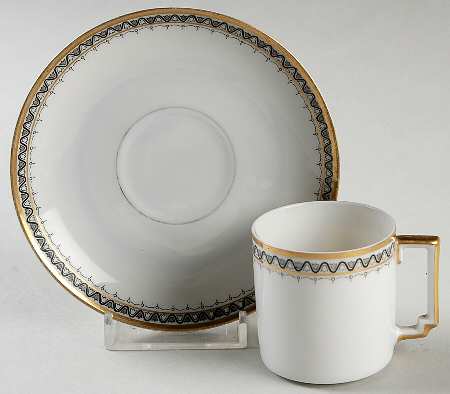 HC702 Flat Demitasse Cup & Saucer Set
