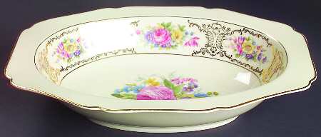 Lady Louise 10" Oval Vegetable Bowl