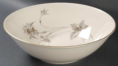 Sepia (Ivory, Gold Trim) 9" Round Vegetable Bowl