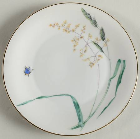 Sommer (Coupe, Smooth, Gold Trim) Salad Plate