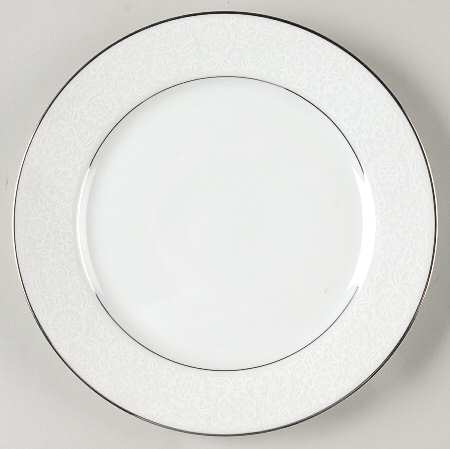 White Lace Salad Plate