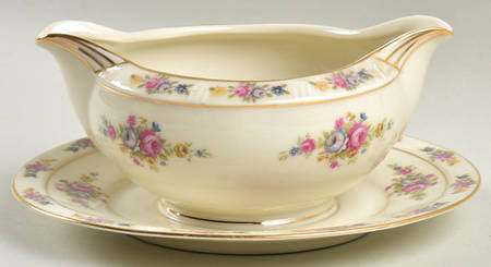 Maytime Gravy Boat with Attached Underplate by Haas-Czjzek Coronado