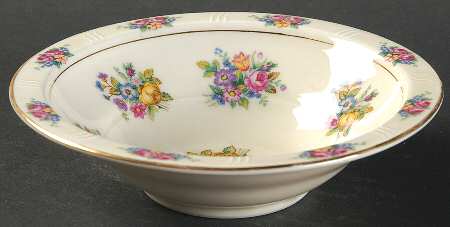 Parisian Chintz Rim Fruit/Dessert (Sauce) Bowl