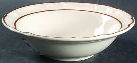 Mayblossom Brown Rim Cereal Bowl