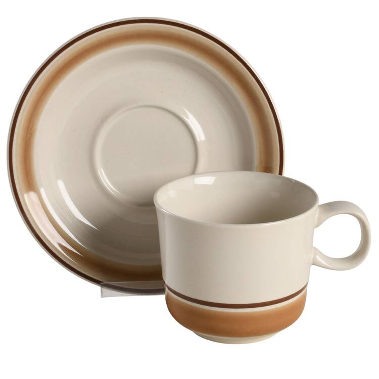 Water Colors Blush Flat Cup & Saucer Set