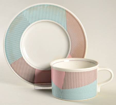 Jai Alai Flat Cup & Saucer Set by Daniel Hechter