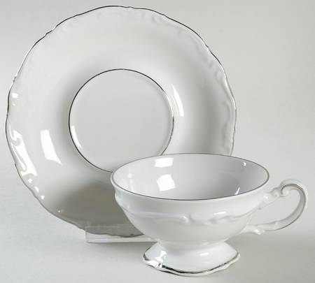 Footed Cup & Saucer Set