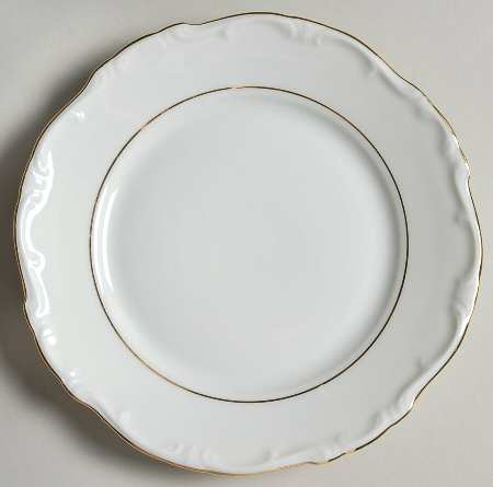 Margaret (Gold Trim) Bread & Butter Plate