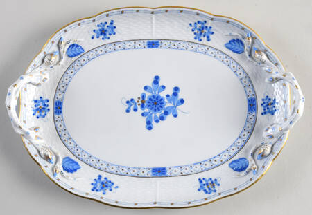 Blue Garden (Wb) 11" Oval Serving Platter