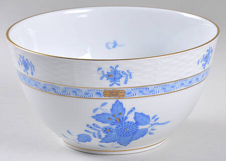 Chinese Bouquet Blue (AB) 6" Round Vegetable Bowl