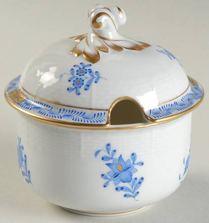 Chinese Bouquet Blue (AB) Jam/Jelly & Lid