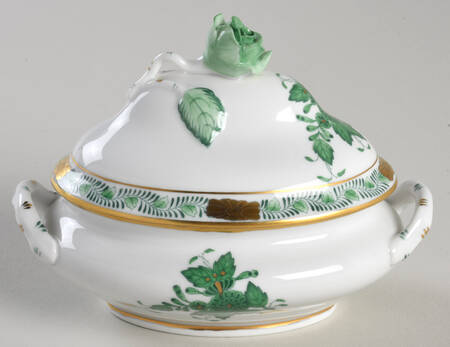 Chinese Bouquet Green (AV) Mini Tureen & Lid