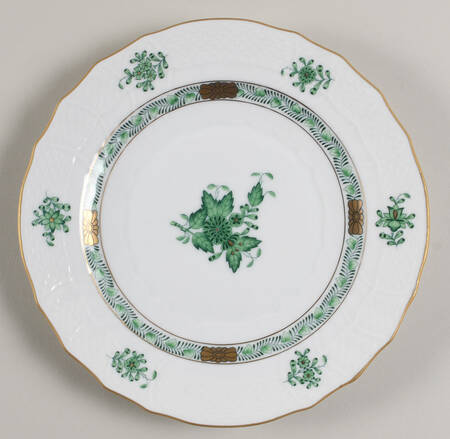 Chinese Bouquet Green (AV) Bread & Butter/Dessert Plate