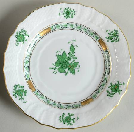 Chinese Bouquet Green (AV) Bread & Butter Plate