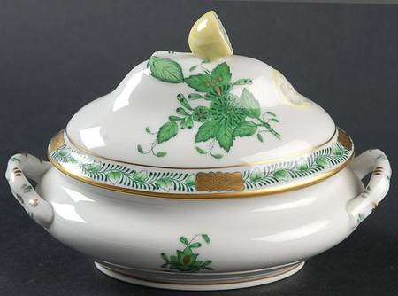 Chinese Bouquet Green (AV) Mini Tureen & Lid
