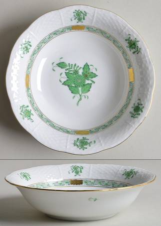 Chinese Bouquet Green (AV) Oatmeal Bowl