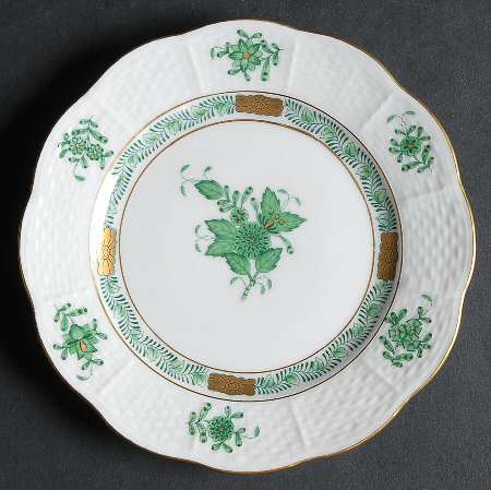 Chinese Bouquet Green (AV) Bread & Butter Plate