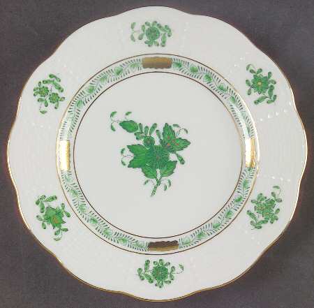 Chinese Bouquet Green (AV) Bread & Butter Plate