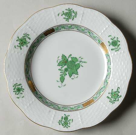 Chinese Bouquet Green (AV) Bread & Butter Plate