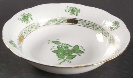 Chinese Bouquet Green (AV) Coupe Cereal Bowl