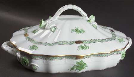 Chinese Bouquet Green (AV) Rectangular Covered Vegetable
