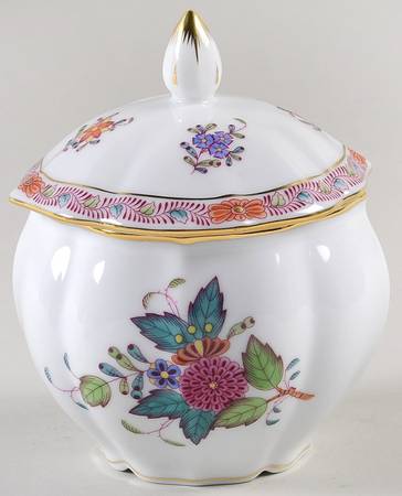 Chinese Bouquet Multicolor (AF) 10th Anniversary Bon Bon & Lid