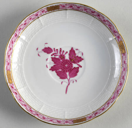 Chinese Bouquet Raspberry (AP) Saucer for Chocolate Cup