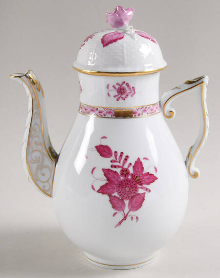 Chinese Bouquet Raspberry (AP) Coffee Pot & Lid