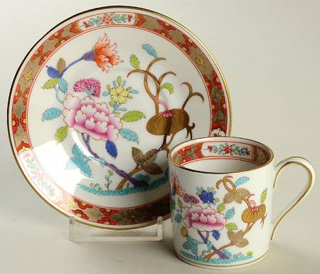 Chinois (Sh) Flat Demitasse Cup & Saucer Set