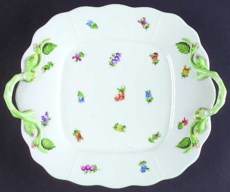 Lindsay (LY) Square Handled Cake Plate