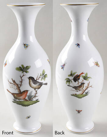 Rothschild Bird (RO) 13" Vase by Herend