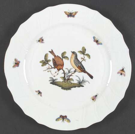 Rothschild Bird (RO) Dinner Plate by Herend