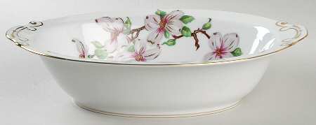 Dogwood 10" Oval Vegetable Bowl