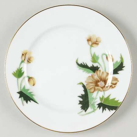 Golden Poppy Bread & Butter Plate