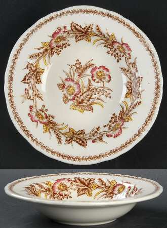 Sylvan Rim Fruit/Dessert (Sauce) Bowl by Hira China