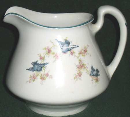 Bluebird (Blue Trim) Pitcher