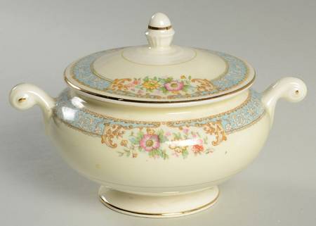 Blue Dawn Sugar Bowl & Lid