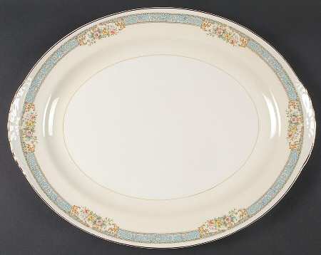 Blue Dawn 15" Oval Serving Platter