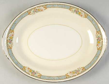Blue Dawn 13" Oval Serving Platter