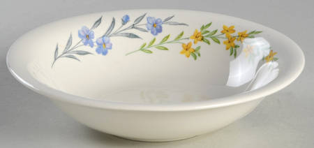 Blue Flax Rim Fruit/Dessert (Sauce) Bowl by Homer Laughlin 
