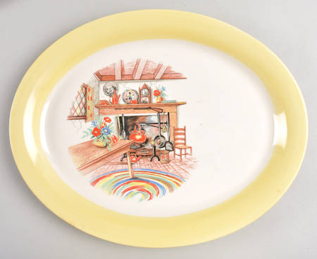 Colonial Kitchen (Swing) 13" Oval Serving Platter