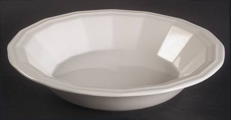 Colonial White Rim Soup Bowl