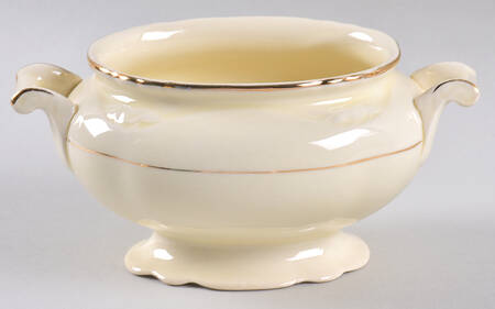 Double Gold Band Sugar Bowl No Lid