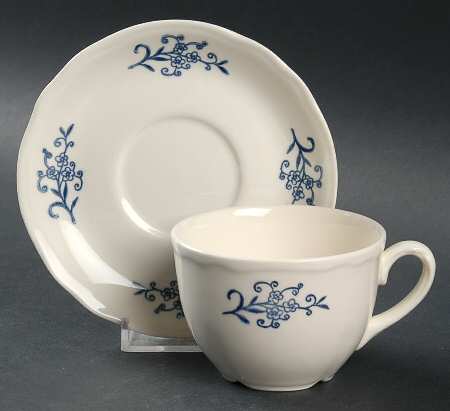 Dresden Flat Demitasse Cup & Saucer Set