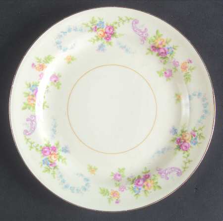 Dubarry Bread & Butter Plate by Homer Laughlin 