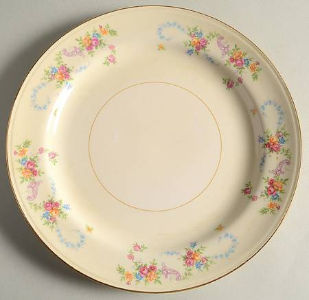 Dubarry Dinner Plate by Homer Laughlin 