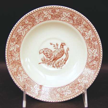 English Scenes Brown Saucer